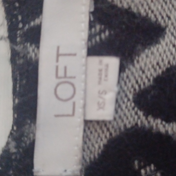 LOFT poncho wrap open cardigan XS/S fringe sleeveless cozy lounge - Picture 2 of 8